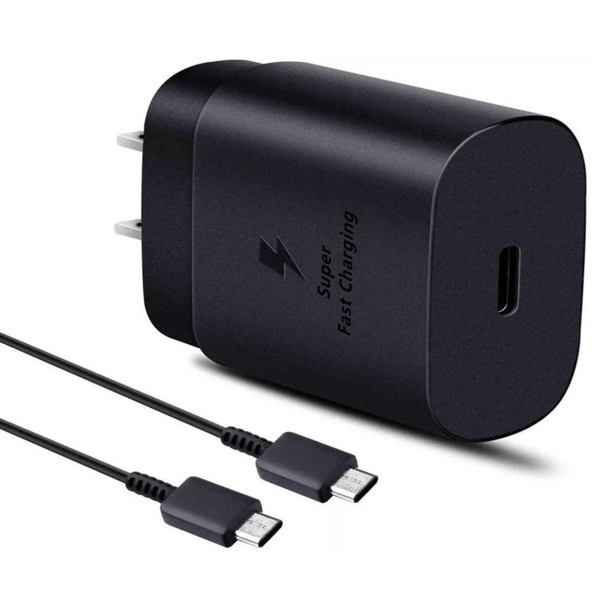 (25 W) Adaptateur secteur de charge rapide USB-C Chargeur mural et câble USB-C pour téléphones Samsung Motorola Google (25 W) Adaptateur secteur de charge rapide USB-C Chargeur mural et câble USB-C pour téléphones Samsung Motorola Google